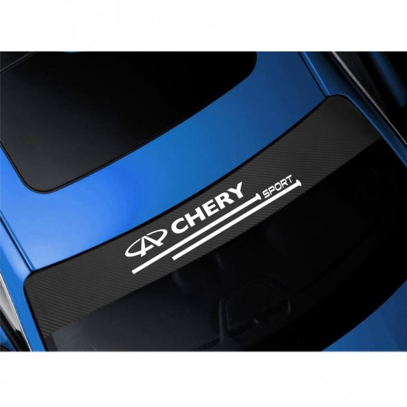 Chery için Karbon Ön Cam Oto Sticker - Resim 2