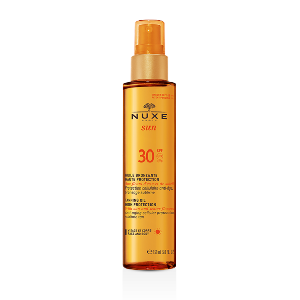 Nuxe Sun Huile Bronzante Spf 30 150 ml Bronzlaştırıcı Yüz ve Vücut Yağı ürün görseli 1