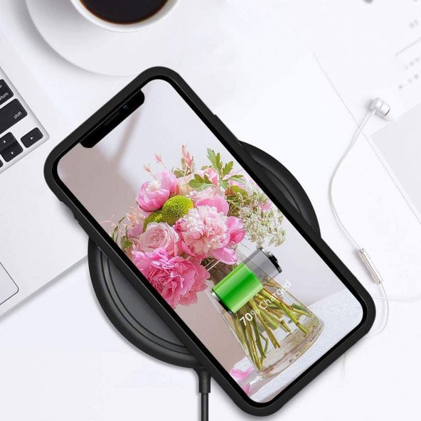 iPhone XR Nano Silikon Kılıf Siyah - Resim 4