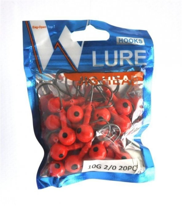 Portfish Jig Head Kırmızı 20 Li Pkt - Resim 2