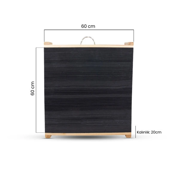 Pars Eva Hedef Minderi 60X60X20 Cm - Resim 2