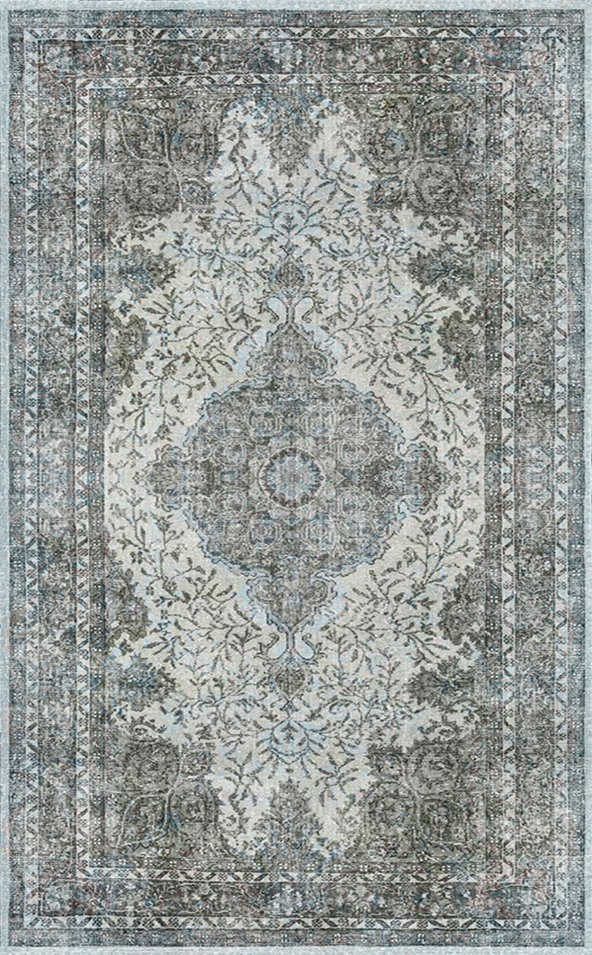 Diijital Baskı Kaymaz Taban Halı Mvh 204  RENKLİ 080X300 - Resim 2