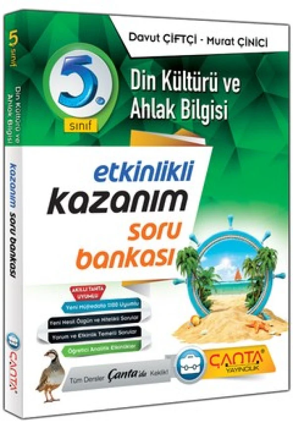 Çanta Yayınları 5. Sınıf Kazanım Din Kültürü Ve Ahlak Bilgisi Soru Bankası 0922 - Resim 2