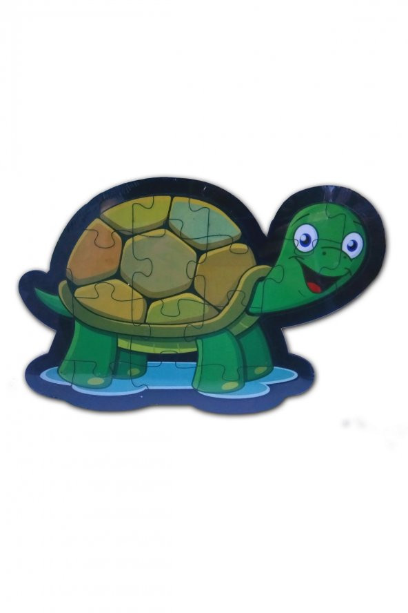 Kaplumbağa Şekilli Ahşap Puzzle Yapboz - Ücretsiz Kargo ürün görseli 1