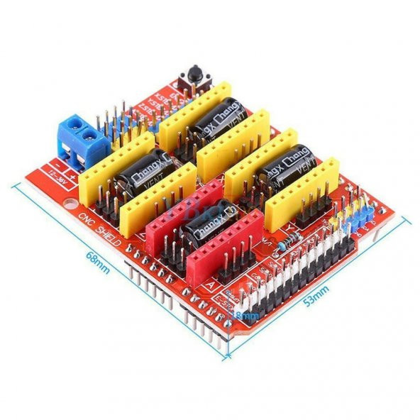 Arduino CNC Shield - A4988 Uyumlu CNC 3D Printer Step Motor ürün görseli 1