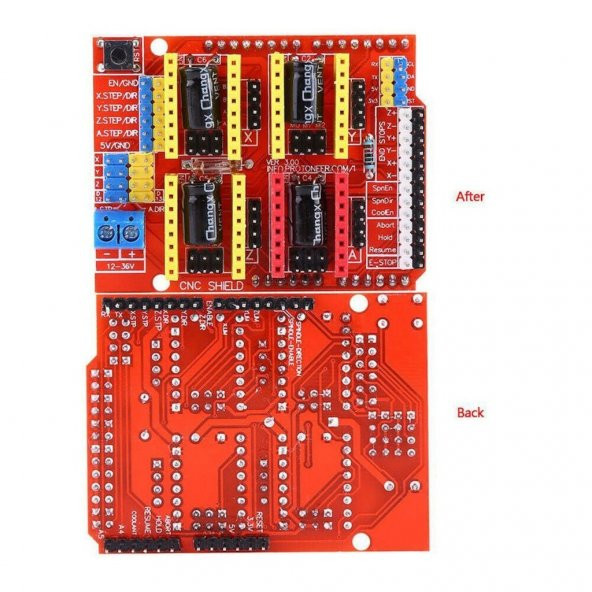 Arduino CNC Shield - A4988 Uyumlu CNC 3D Printer Step Motor - Resim 2