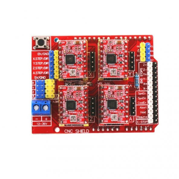 Arduino CNC Shield - A4988 Uyumlu CNC 3D Printer Step Motor - Resim 4