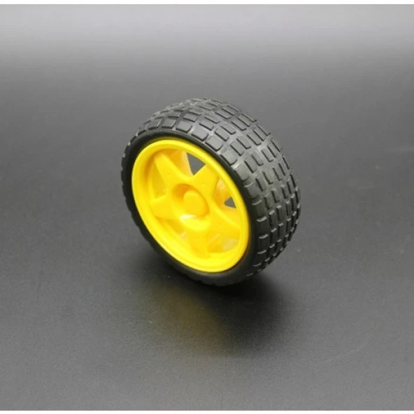 Arduino Robot Redüktörlü Motor Tekeleği SADECE Tekerlek ürün görseli 1