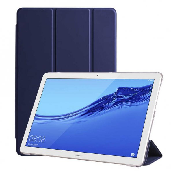 Huawei T5 10 inc Smart Cover Standlı 1-1 Uyumlu Kılıf ürün görseli 1