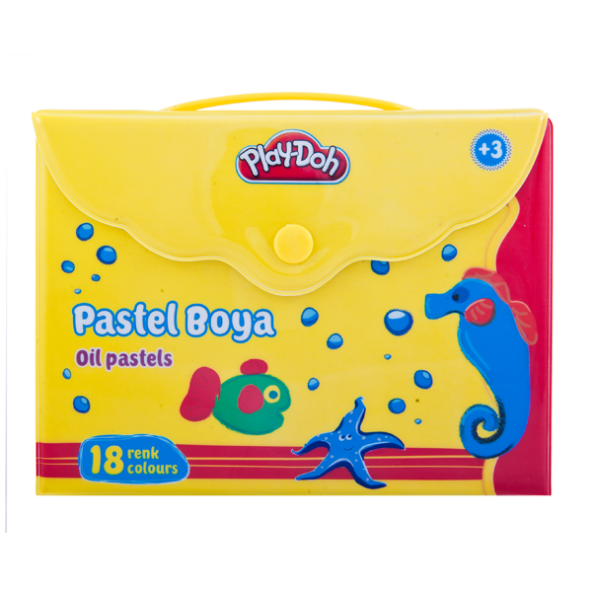 Play-Doh Pastel Boya Çantalı 18 Renk PLAY-PA006 ürün görseli 1