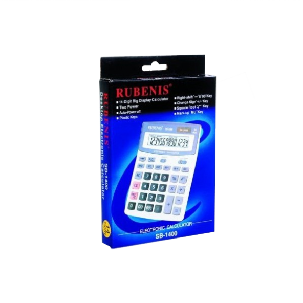 Rubenis Hesap Makinası Masa Üstü 14 Hane SB-1400 ürün görseli 1
