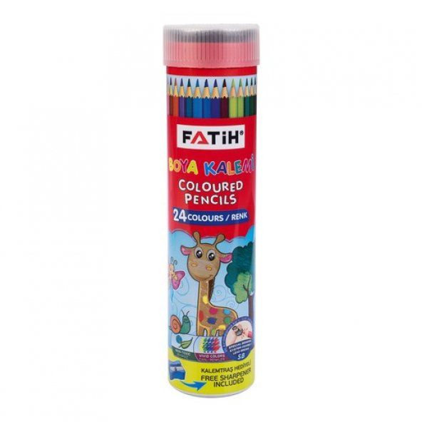 Fatih Kuru Boya Metal Tüp Kutu Tam Boy 24 Renk 33224 ürün görseli 1
