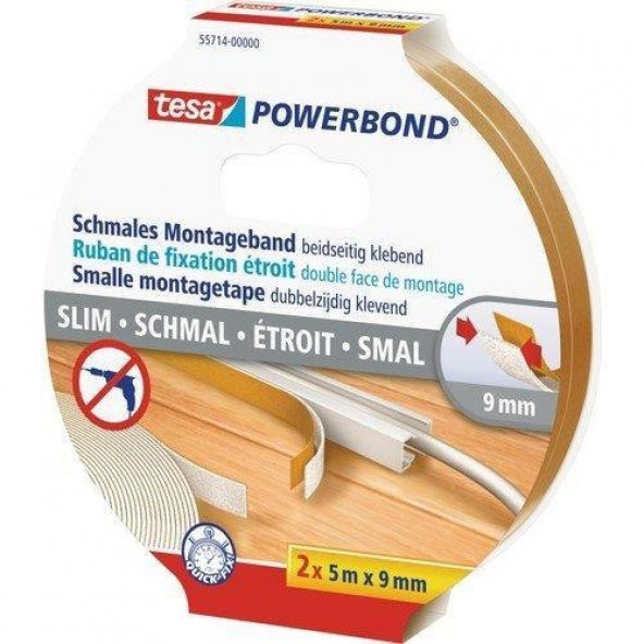 Tesa Montaj Bandı Köpük Powerbond Slim 5x18 55714-00000-03 ürün görseli 1