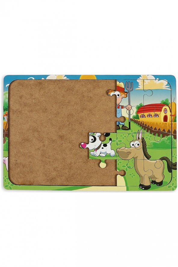 Çiftliğim 24 Parça Ahşap Puzzle - Resim 4