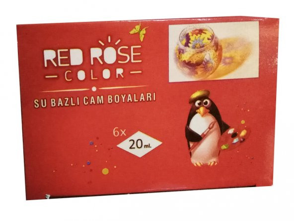 Cam Boyası 6 Renk Redrose - Resim 2