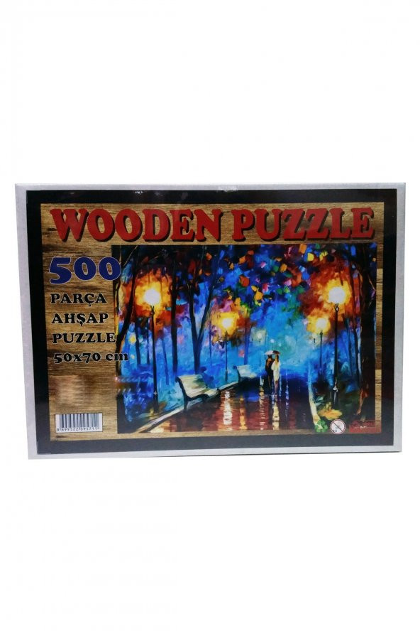 500 Parça Ahşap Puzzle - Parkta Yürüyüş Yapboz - Ücretsiz Kargo ürün görseli 1