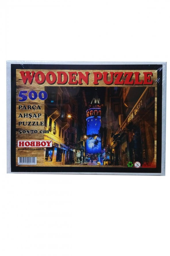 500 Parça Ahşap Puzzle - Galata Kulesi Yapboz - Ücretsiz Kargo ürün görseli 1