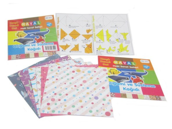 Hayal Origami Seti - Origami Karışık Desenli Kağıt Yapım Seti 2 ürün görseli 1