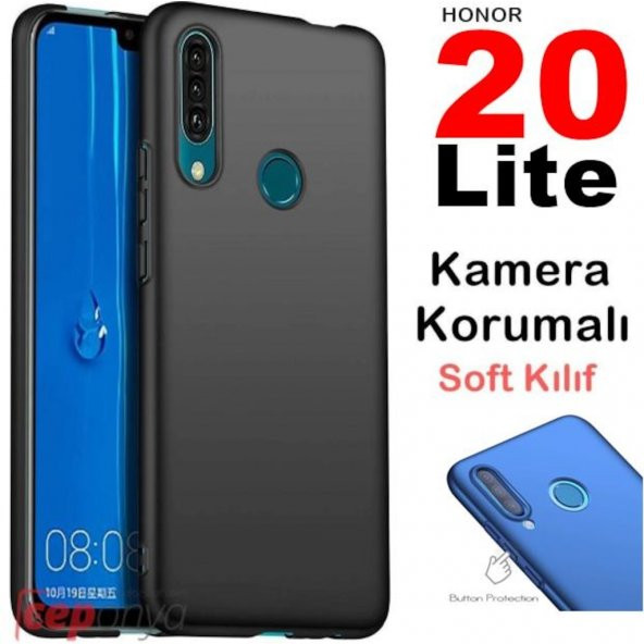 Honor 20 Lite Kamera Korumalı Kaliteli Soft Silikon Kılıf ürün görseli 1