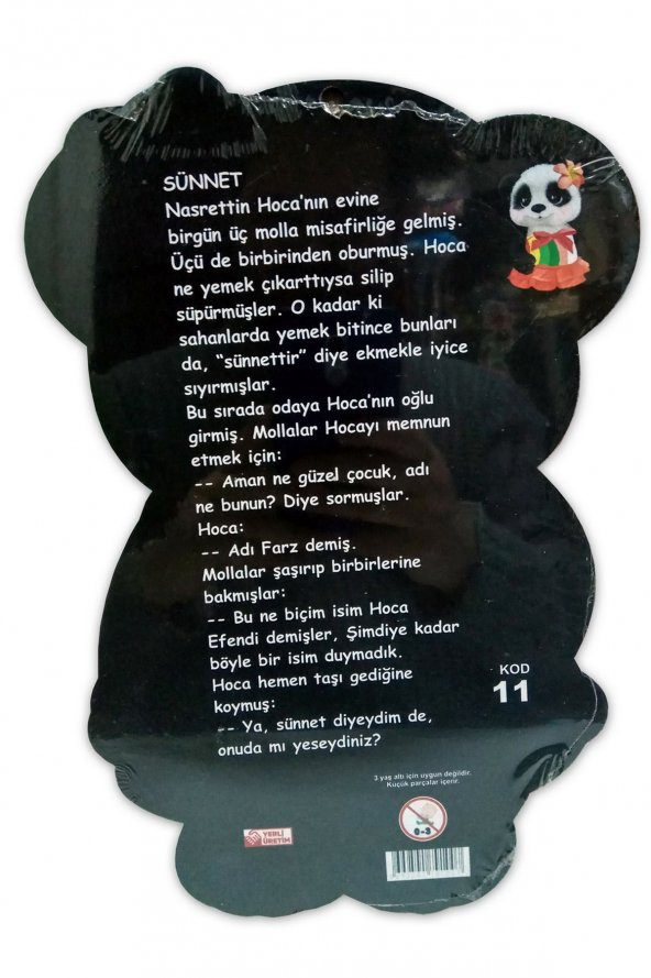 21 Parçalı Panda Şeklinde Ahşap Yapboz Puzzle - Resim 2