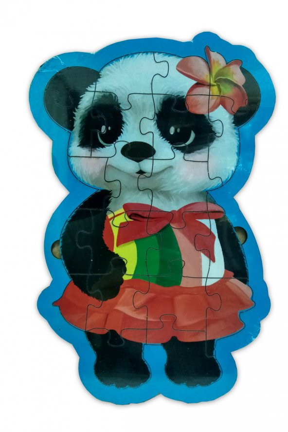 Panda Şekilli Ahşap Puzzle Yapboz Yeni Ürün ürün görseli 1