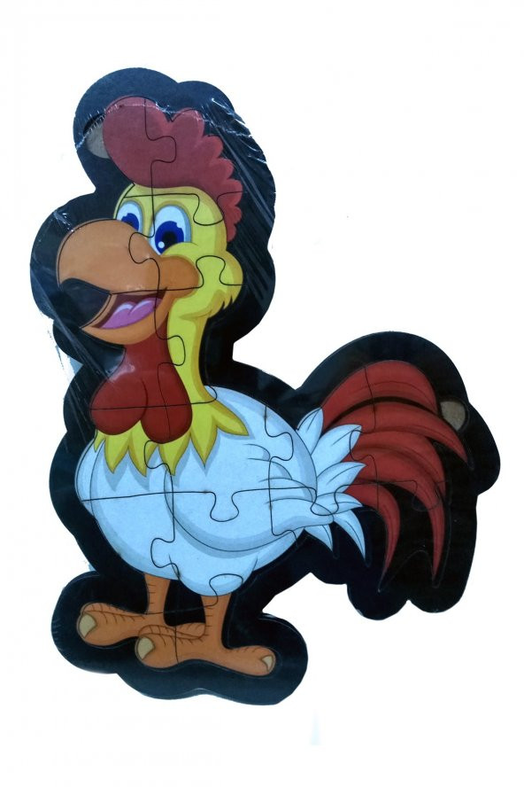 Horoz Şekilli Ahşap Puzzle Yapboz Yeni Ürün ürün görseli 1