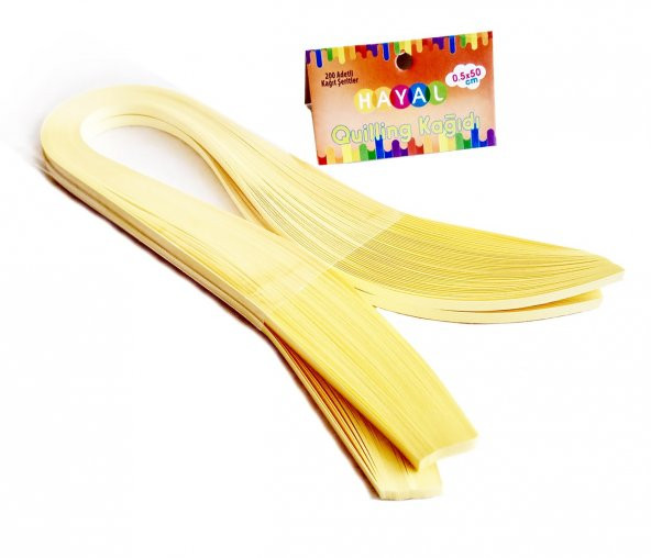 Hayal Quilling Kağıdı - Açık Sarı renk 200lü ürün görseli 1