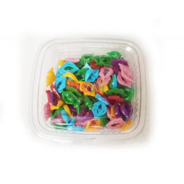 Plastik Dudak Ağız 100 Adetli ürün görseli 1