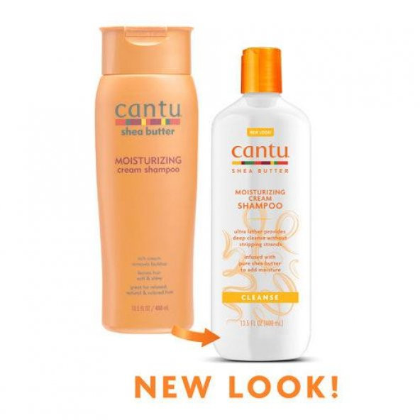 Cantu Shea Yağı Nemlendirici Krem Şampuan 400ml ürün görseli 1
