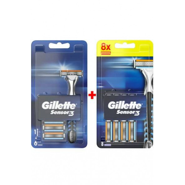 Sensor3 Tıraş Makinesi + Yedek Tıraş Bıçağı 14'lü ürün görseli 1