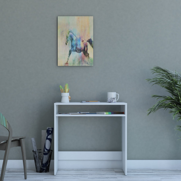 Beypazarı Bölmeli Masa, Beyaz 79x78x43 cm ürün görseli 1