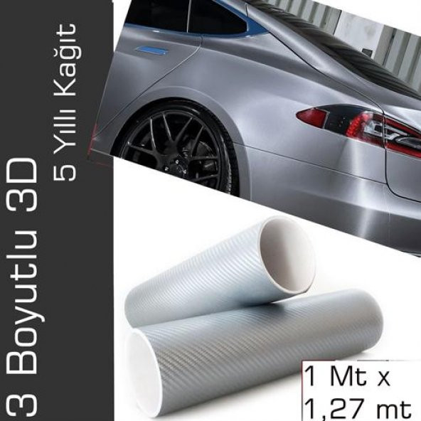 ModaCar GRİ Karbon Kaplama 1 Metre x 127 cm 558914 ürün görseli 1