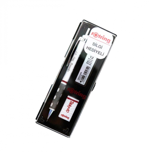 Rotring Okul Seti Versatil+Min Silgi Hediyeli 0.7 MM Beyaz RO-KK07-07B ürün görseli 1