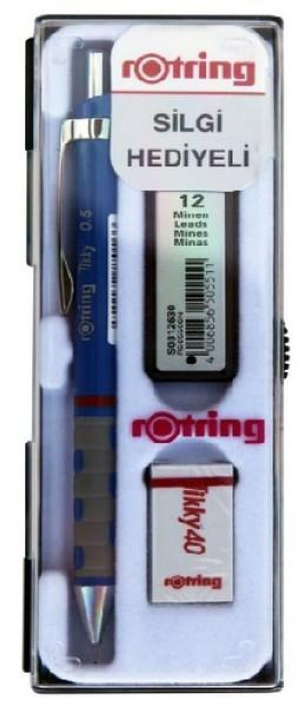Rotring Okul Seti Versatil+Min Silgi Hediyeli 0.5 MM Mavi RO-KK07-05M ürün görseli 1