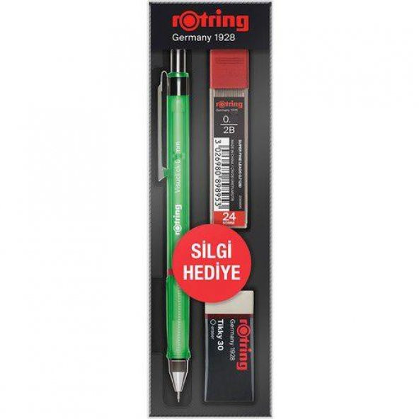 Rotring Okul Seti Visuclick Versatil + Min Silgi 0.5 MM Yeşil RO-VK05-YESIL ürün görseli 1