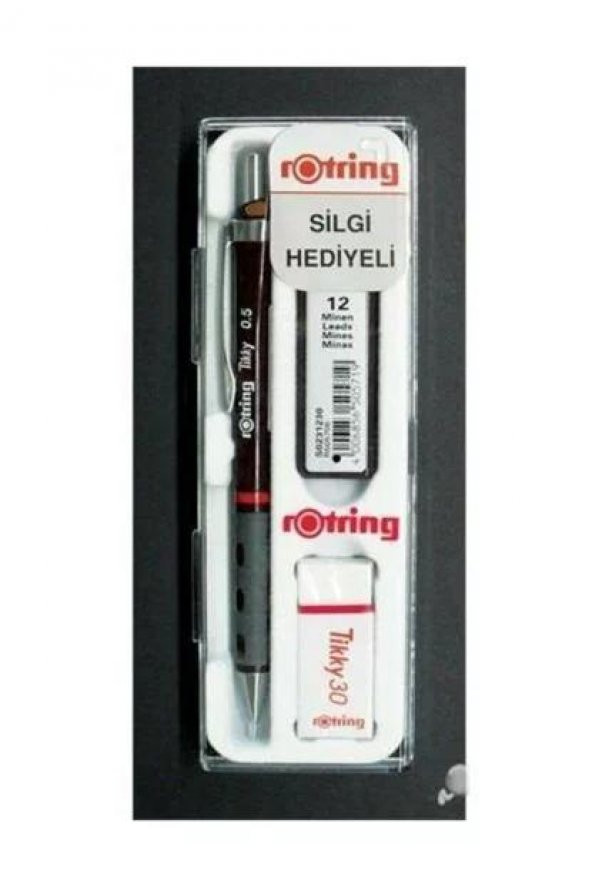 Rotring Okul Seti Versatil+Min Silgi Hediyeli 0.5 MM Bordo RO-KK07-05 ürün görseli 1