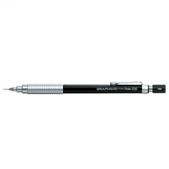 Pentel Çizim Kalemi Graph 600 0.5 MM Siyah PG605-A ürün görseli 1