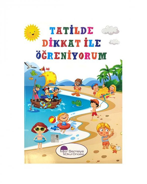Tatilde Dikkat ile Öğreniyorum Mor Şemsiye Yayınları ürün görseli 1