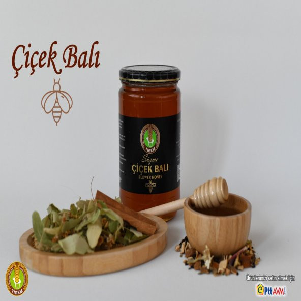 Tigem Süzme Çiçek Balı 850 gr - Resim 3