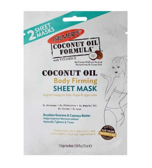 PalmerS Coconut Oil Body Firming Sheet Mask 25 ml ürün görseli 1