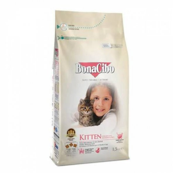 BonaCibo Kitten Tavuk Hamsi Yavru Kedi Maması 1,5 kg ürün görseli 1