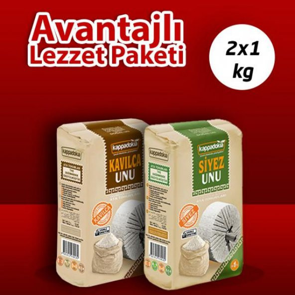 KAPPADOKİA SİYEZ UN 1 KG + KAVILCA UN 1 KG ürün görseli 1