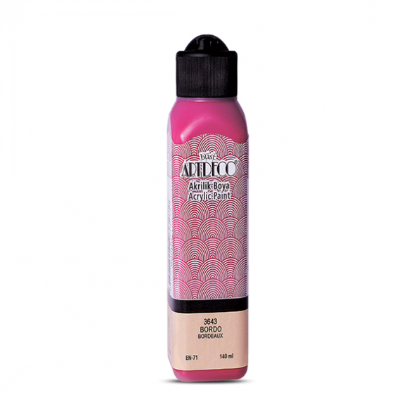 Artdeco Akrilik Boya 140 ML Bordo 070R-3643 ürün görseli 1
