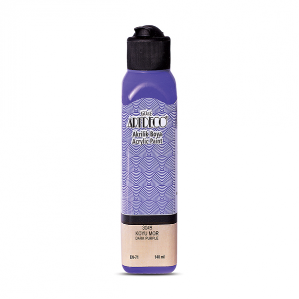 Artdeco Akrilik Boya 140 ML Koyu Mor 070R-3048 ürün görseli 1