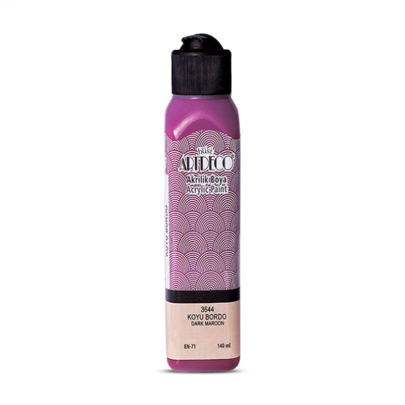 Artdeco Akrilik Boya 140 ML Koyu Bordo 070R-3644 ürün görseli 1