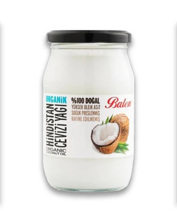 Balen ORGANİK Hindistan Cevizi Yağı (SOĞUK PRES) 300 GR ürün görseli 1
