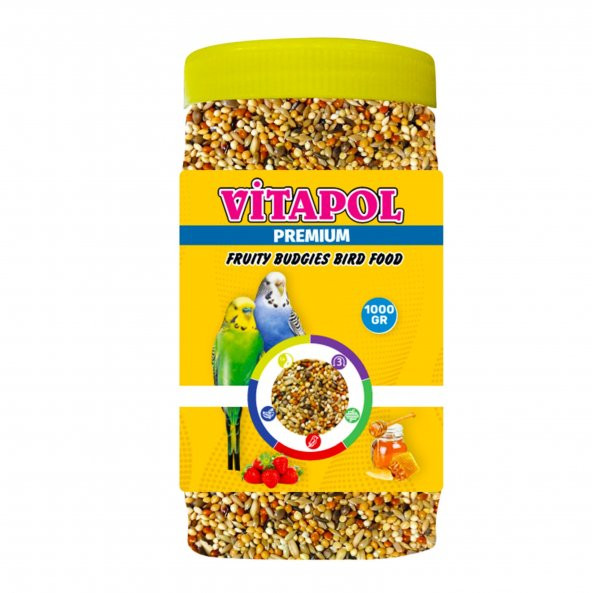 VİTAPOL PREMIUM MEYVELİ MUHABBET KUŞ YEMİ 1000 GR ürün görseli 1