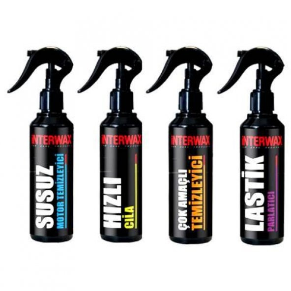 INTERWAX 4LÜ OTO BAKIM SETİ 230 ml ürün görseli 1