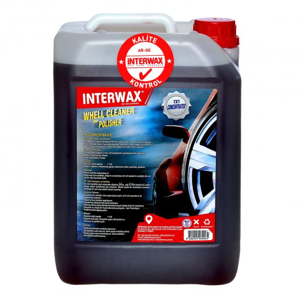 İNTERWAX KONSANTRE JANT TEMİZLEYİCİ TX1 5 KG ürün görseli 1