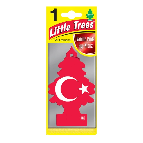 Little Trees TÜRK Bayrağı Vanilya Aromalı Asma Oto Kokusu ürün görseli 1